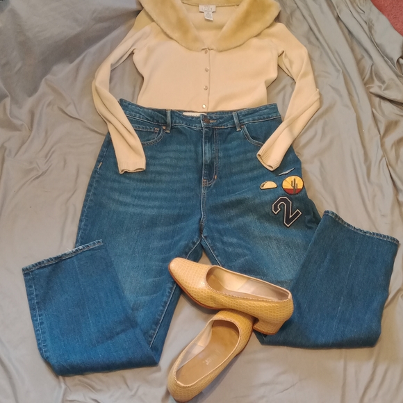 Pacsun high waisted Mom cropped retro jeans size 30 - Picture 7 of 14